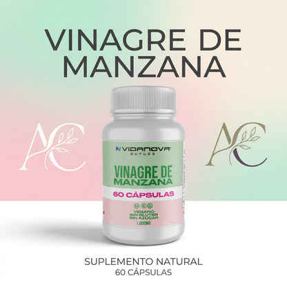 VERANO VINAGRE DE MANZANA 60 CAPS