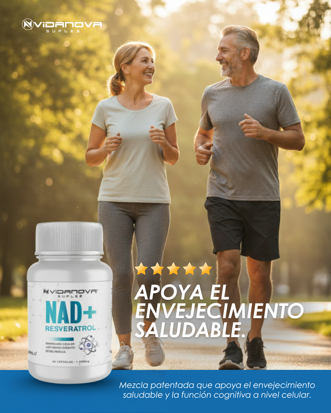 GOMITAS Y TABLETAS  NAD+RESVERATROL 1000mg 60