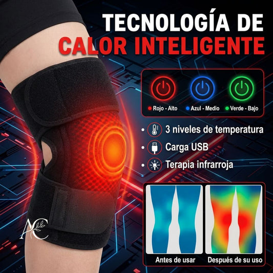 Rodillera Térmica Eléctrica Infrarroja - Alivio de Dolor y Circulación.
