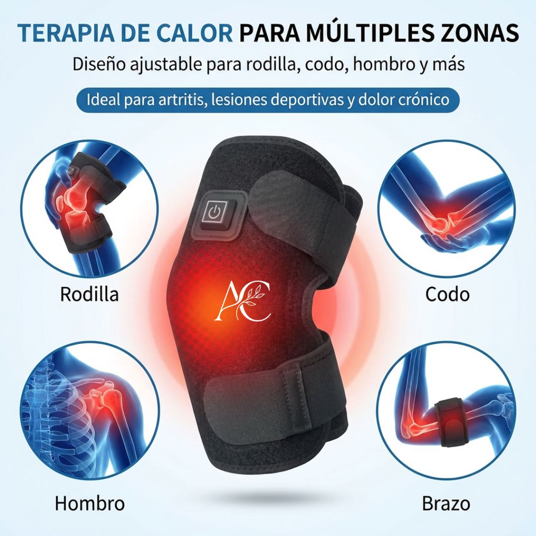 Rodillera Térmica Eléctrica Infrarroja - Alivio de Dolor y Circulación.