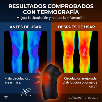 Rodillera Térmica Eléctrica Infrarroja - Alivio de Dolor y Circulación.