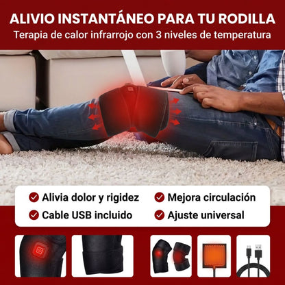 Rodillera Térmica Eléctrica Infrarroja - Alivio de Dolor y Circulación.