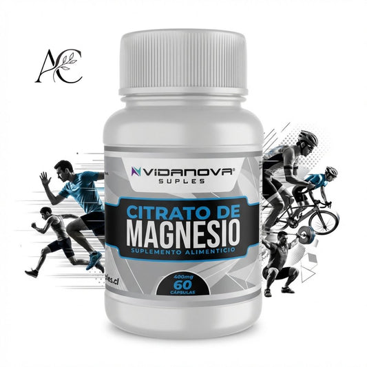 Citrato de Magnesio 400mg 60 Caps