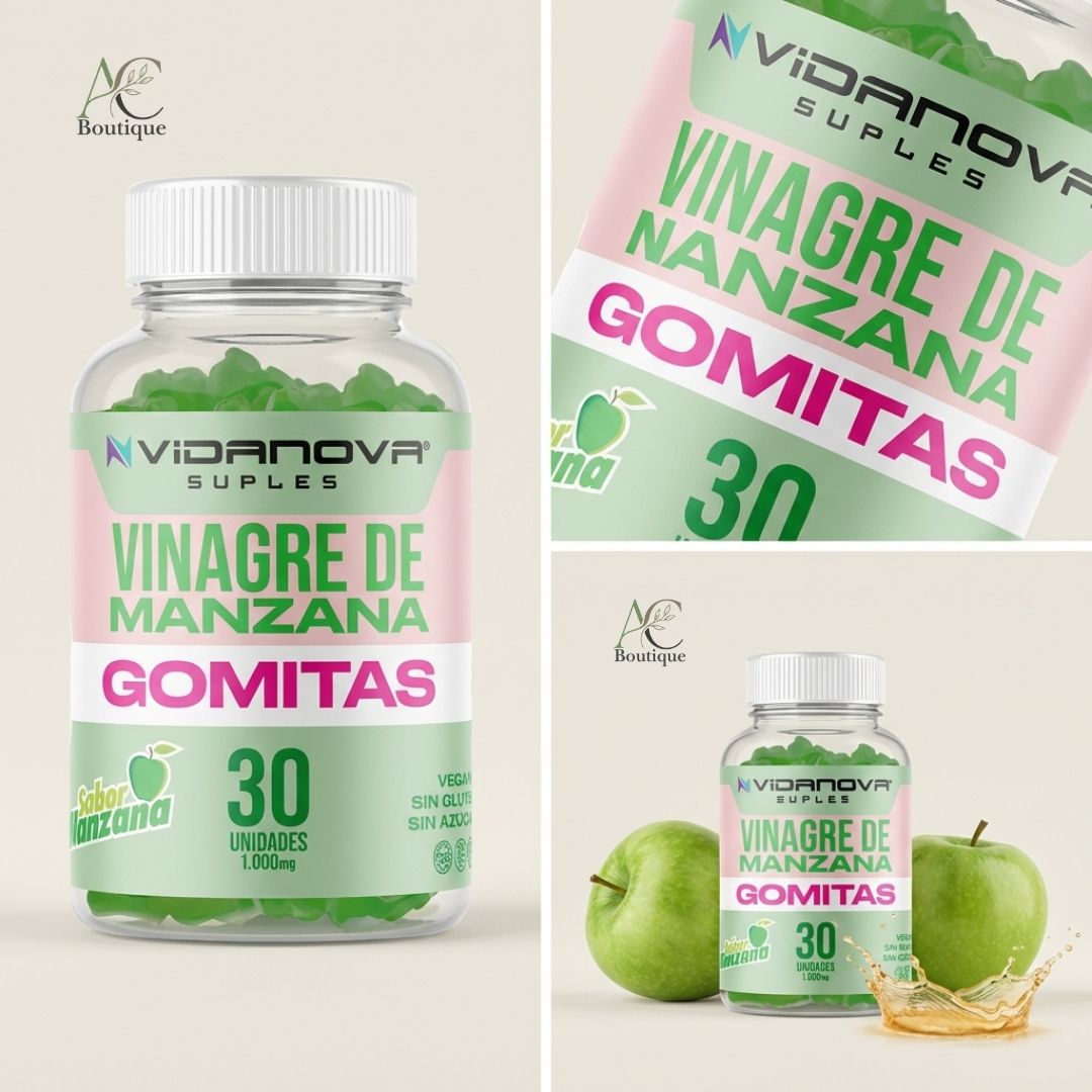VERANO GOMITAS VINAGRE DE MANZANA 1000MG