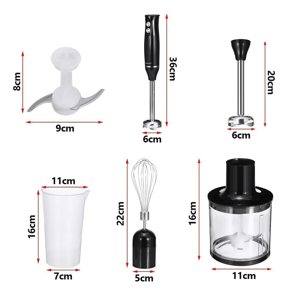 Mix Batidora Licuadora Picadora 4 en 1