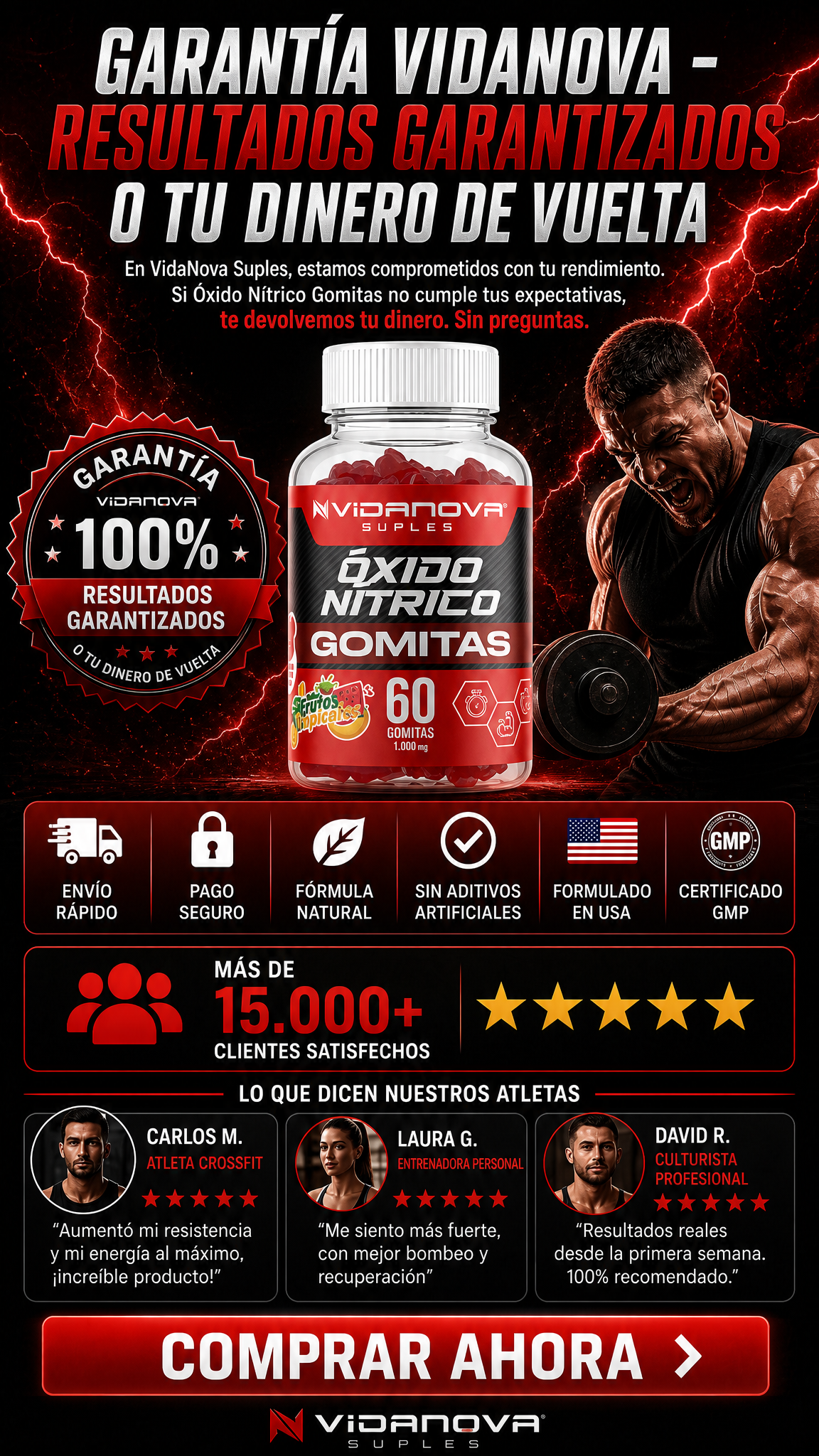Gomitas de Óxido Nítrico 1000mg — 60 Gomitas