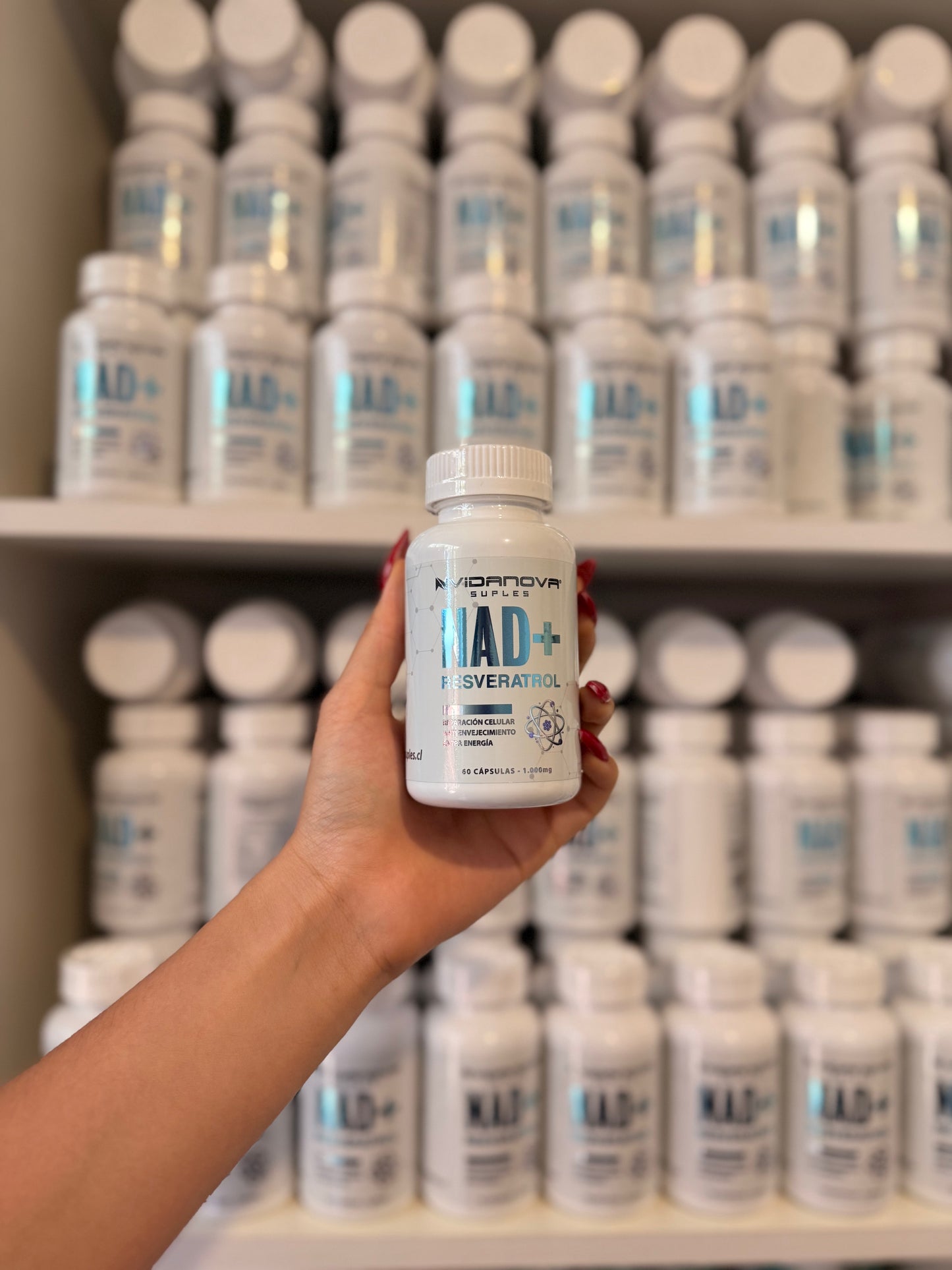 GOMITAS Y TABLETAS  NAD+RESVERATROL 1000mg 60