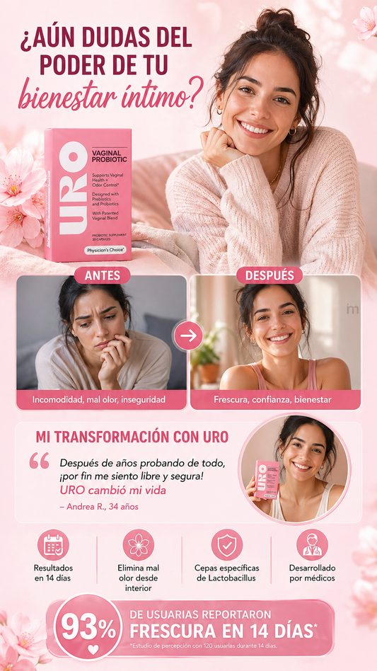 URO VAGINAL PROBIOTICO - cuida de ti y mantente siempre fresca