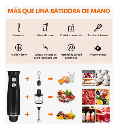 Mix Batidora Licuadora Picadora 4 en 1